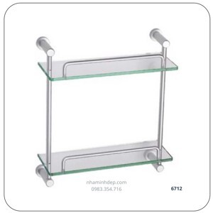 Kệ kính Duraqua 6712 - Nhôm 2 tầng