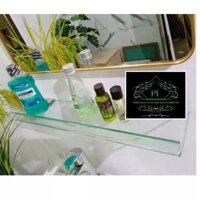 Kệ Kính Uốn Cong Bát 304, kệ kính cường lực dày 10ly - KỆ NHÀ TẮM KK02