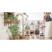 Kệ lắp sẵn - kệ sách tổ ong 2 tầng decor phòng khách, phòng ngủ sử dụng làm giá sách, tủ đựng đồ gia dụng