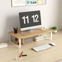 Kệ laptop để bàn mặt gỗ khung sắt sơn tĩnh điện chống han gỉ - GM212