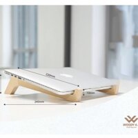 Kệ laptop. Giá đỡ laptop size S bằng gỗ tự nhiên bền đẹp