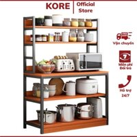 Kệ lò vi sóng 5 tầng để đồ thông minh, Kệ nhà bếp đa năng ngang 150x80cm