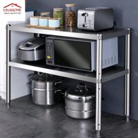 Kệ lò vi sóng để đồ đa năng nhà bếp Inox kệ decor Vinahome