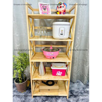 Kệ Lò Vi Sóng Gỗ 5 Tầng Ngang 64cm Sâu 38cm