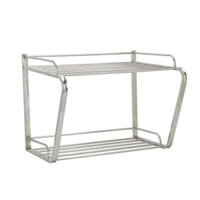 Kệ lò vi sóng inox 304 chữ D treo tường loại lớn cao cấp Goda