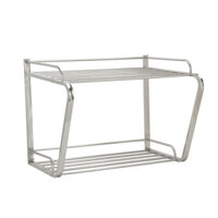 Kệ lò vi sóng inox 304 chữ D treo tường loại lớn cao cấp Goda