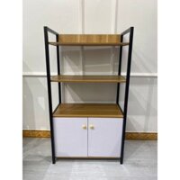 Kệ lò vi sóng, kệ bếp để lò nướng đa năng khung sắt có tủ chất liệu cao cấp gỗ MDF phủ Melamine ND21