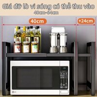 Kệ Lò Vi Sóng kích thước có thể điều chỉnh Kệ đựng đồ, chảo điện, giá đựng gia vị, nồi cơm điện, lò nướng, kệ lưu trữ