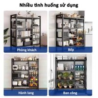 Kệ Lò Vi Sóng Rau Củ Nhà Bếp HK33 Chất Liệu Inox Sơn Tĩnh Điện Thiết Kế Hiện Đại Cao Cấp