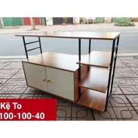 Kệ lo vi sóng size to đa năng, gỗ MDF phủ Melamine cao cấp và sơn tĩnh điện, giá tại xưởng