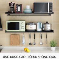 Kệ Lò Vi Sóng Treo Tường Nado VS07 chất liệu INOX 304 sơn đen tĩnh điện chống gỉ [Hàng Nhập Khẩu Chính Hãng]