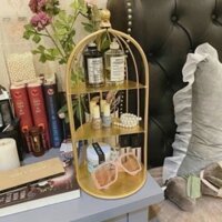 Kệ lồng chim vàng 3 tầng sang trọng
