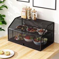 Kệ Lưới Để Thức Ăn, Lồng Bàn Thép 2 Tầng Tránh Côn Trùng Chất Liệu Thép Sơn Tĩnh Điện