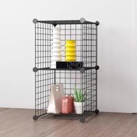 🌴KỆ LƯỚI SẮT ĐỰNG ĐỒ ĐA NĂNG SIÊU TIỆN ÍCH 2 Ô