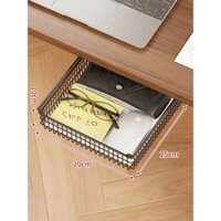 Kệ lưới sắt treo dưới bàn làm việc đa năng