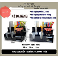 Kệ ly Đa Năng loại Mica Xịn CHỐNG THẤM- có NGĂN BÌ, đựng LY KHỔNG LỒ, cháo dinh dưỡng