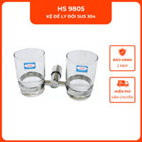 Kệ ly đôi inox 304 VINA HS9805