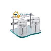 Kệ ly inox 304, kệ kiếng inox 304, kệ bàn chải inox 304 K002 Toro Home