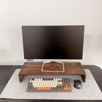 Kệ Màn Hình Uốn Cong Cao Cấp Gỗ Tự Nhiên