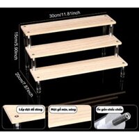 Kệ mặt gỗ trưng bày sản phẩm mô hình xe, nhân vật, sơn nhiều tầng PK507