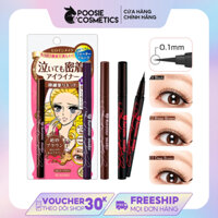 Kẻ Mắt Nước Kiss Me Heroine Make Smooth Liquid Eyeliner Super Keep 0.1mm - Nâu Kháng Nước, Lâu Trôi