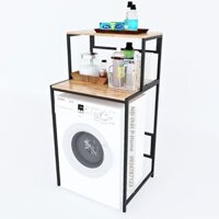 Kệ máy giặt 2 tầng gỗ cao su khung sắt tĩnh điện PH-G4