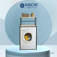 Kệ máy giặt mặt gỗ chân sắt Kachi MK287 - Hàng chính hãng - MK287 đen
