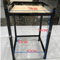 Kệ máy giặt máy sấy sắt 2 tầng sơn tĩnh điện đen