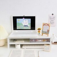 kệ máy tính 2 tầng chất liệu gỗ MDF cao cấp, tiện ích cất giữ gon gòn, dấu bàm phím,nâng tầm nhìn chống gù lưng..
