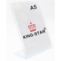 KỆ MENU PVC CHỮ L - A5 DỌC