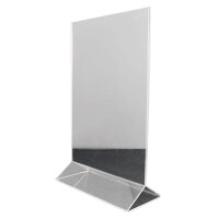 Kệ Mica 2 Mặt A4 Đứng Chân Tam Giác E01 Mica Trong Dày 2mm Kt 21cm x 30cm