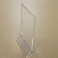 Kệ mica 2 mặt A6 chân tam giác E05 (100mm x 150mm)