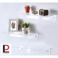 Kệ mica, acrylic chữ L treo tường cao cấp (giá tại xưởng) [ Mica/ Acylic cao cấp]