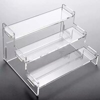 Kệ mica bậc thang 3 tầng 13,5x24cm ( dài 20cm, cao mỗi tầng là 4,5cm, rộng mỗi tầng là 8cm). ,micasaigon