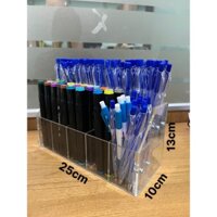 Kệ mica đựng bút viết văn phòng phẩm - Kệ đựng cọ vẽ hộp màu - Khay mica đựng bút