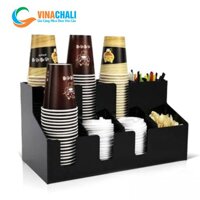 Kệ Mica Đựng Ly Cốc Trà Sữa 8 Ngăn 2 Tầng