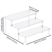 Kệ mica trưng bày sản phẩm mô hình xe, nhân vật, sơn nhiều tầng PK187