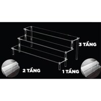 Kệ mica trưng bày sản phẩm mô hình xe, nhân vật, sơn nhiều tầng PK187