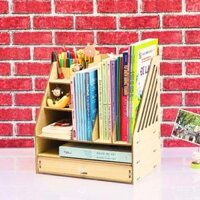 Kệ Mini Đa Năng - Kệ sách để bàn tiện lợi, kệ tài liệu nhiều ngăn - B04- Sắp Xếp Gọn Gàng cho Bàn Làm Việc
