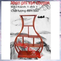 Kệ mini gia dụng hình lục bình - gỗ gõ