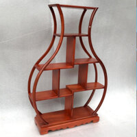 Kệ mini hình lục bình gỗ hương cao 50 ngang 45 sâu 10cm