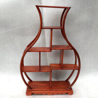 kệ mini hình lục bình gỗ hương