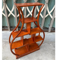 Kệ mini lục bình gỗ gõ,kệ kê đồ trang trí,kệ bày đồ 10 ngăn
