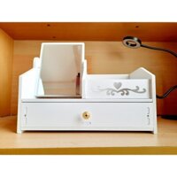 Kệ Mỹ Phẩm 2 Tầng Gương Vuông- Kệ Đa Năng 2 Tầng Tiện Dụng