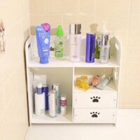 Kệ mỹ phẩm chân chó bằng gỗ ép siêu đẹp