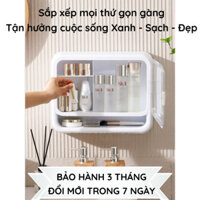 Kệ mỹ phẩm- Hộp Đựng Mỹ Phẩm Treo Tường- Tủ thuốc gia đình tiện lợi- Gia Dụng Tân Thanh Cao Cấp