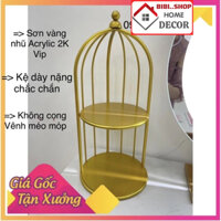 kệ mỹ phẩm lồng  🔥(𝗛𝗮̀𝗻𝗴 𝗫𝗶̣𝗻 - 𝗦𝗶𝗲̂𝘂 𝗦𝗮𝗻𝗴)🔥 , kệ đựng mỹ phẩm để bàn