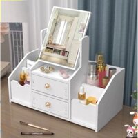 Kệ Mỹ Phẩm-Mini, Kệ Để Đồ Trang Điểm Có Kèm Gương