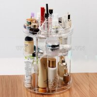 KỆ MỸ PHẨM XOAY 360 ĐỘ TIỆN DỤNG NHIỀU KHAY KẾT CẤU MICA SIÊU BỀN