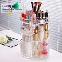 KỆ MỸ PHẨM XOAY 360- Kệ đựng đồ trang điểm cao cấp